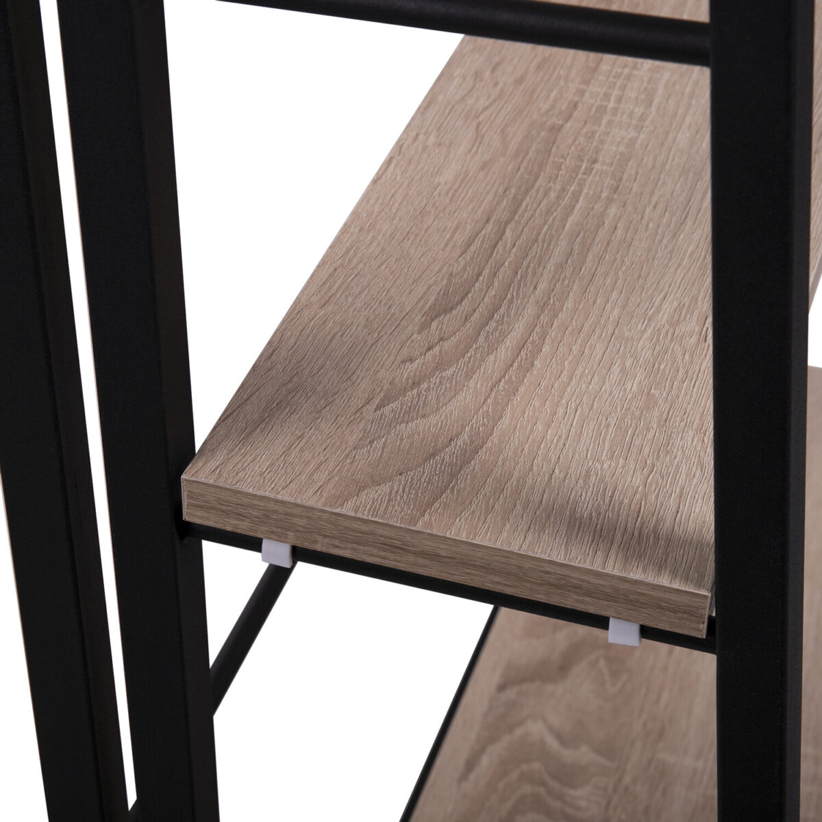 Стеллаж BRABIX "Smart SH-007", 605х295х1193 мм, ЛОФТ, трапеция, складной, металл/ЛДСП дуб, каркас черный, 641872 — изображение 5