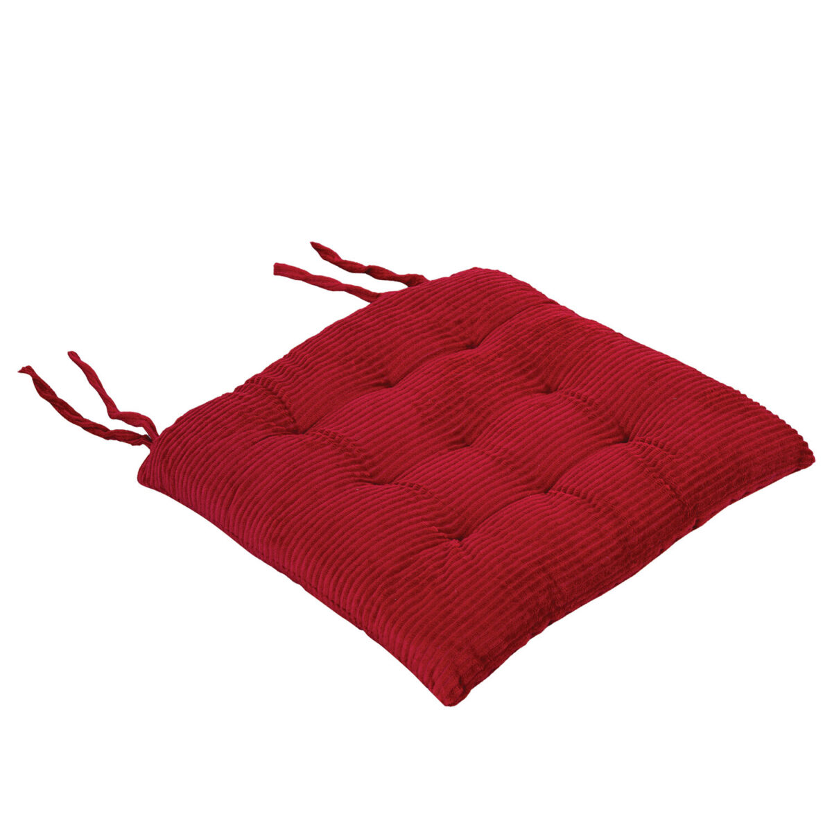 Подушка на стул "ВЕЛЬВЕТ" 38х38 см, полиэстер, бордовая, PRIMILA (ПРИМИЛА) CLASSIC, 700507 — изображение 1
