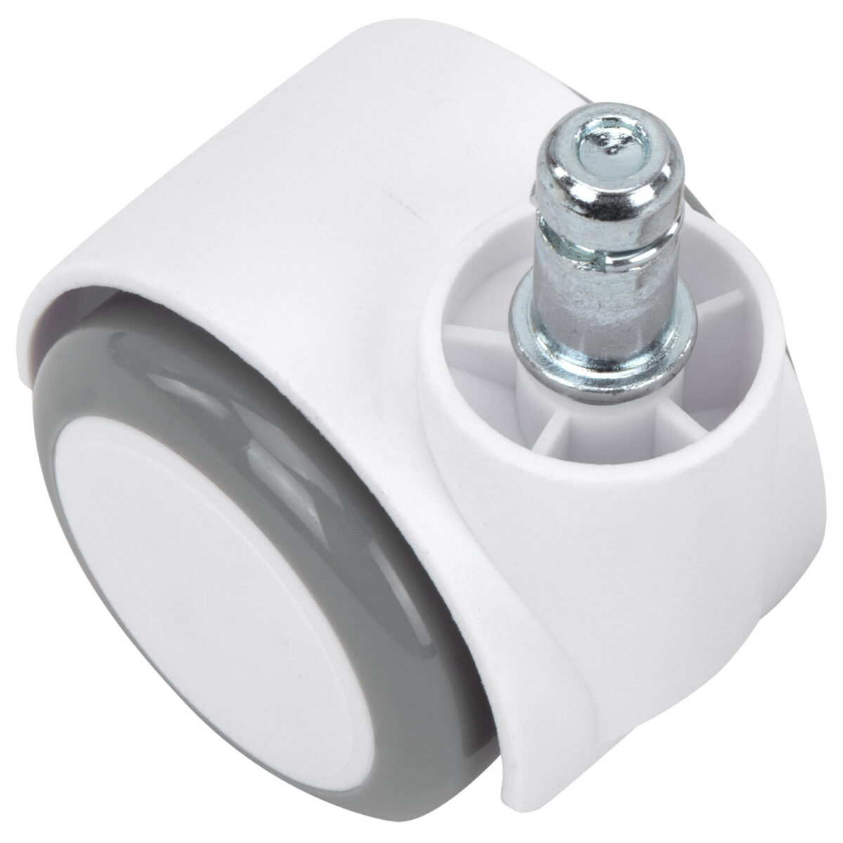 Колеса (ролики) BRABIX для кресла, прорезиненные, SLIM, КОМПЛЕКТ 5 шт., шток d 11 мм, белые, 533086 — изображение 5