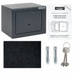 Сейф мебельный DASWERK (ДАСВЕРК) SC-170KL (170х230х170 мм), ключевой замок, графит, 291337 — изображение 11