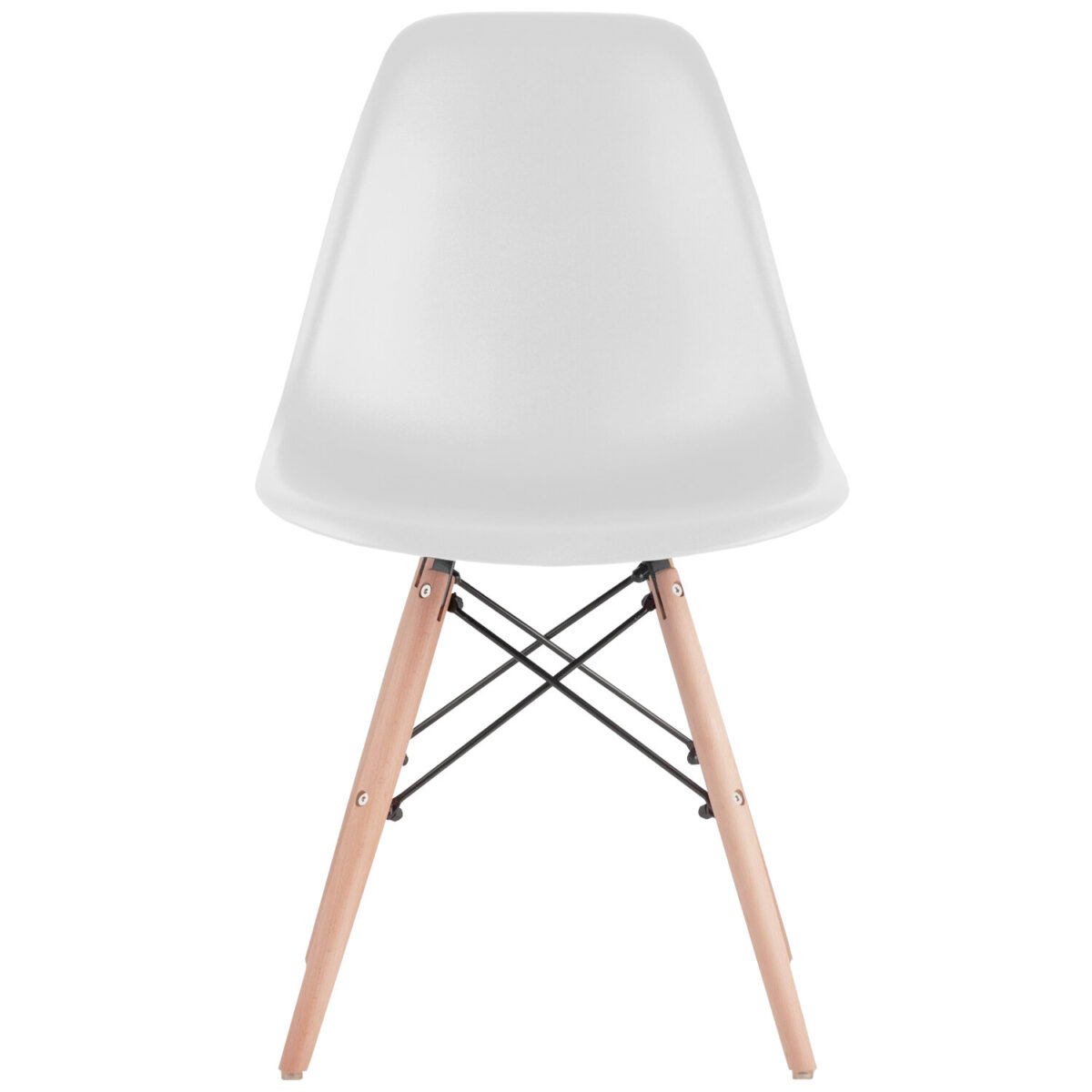 Стулья BRABIX "Eames CF-010", КОМПЛЕКТ 4 шт., пластик белый, опоры дерево/металл, 532630, 2033A — изображение 6