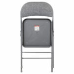 Стул складной BRABIX "Golf Plus CF-003 КОМФОРТ", серый каркас, серая ткань, 532890 — изображение 8