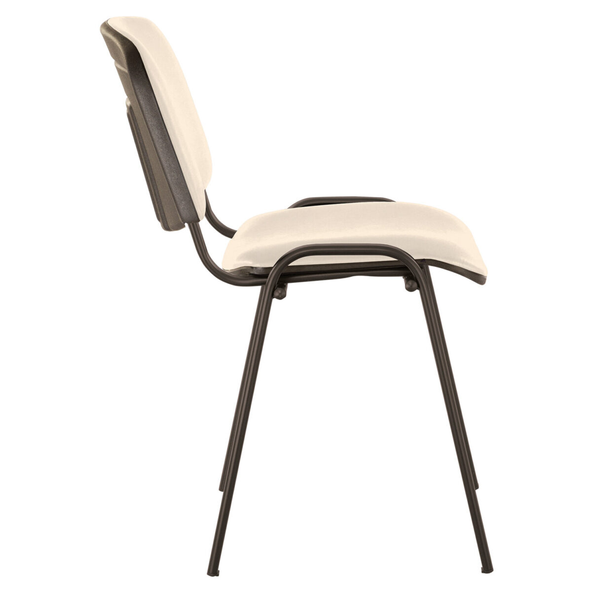 Стул для персонала и посетителей BRABIX "Iso CF-005", черный каркас, кожзам бежевый, 531978 — изображение 3
