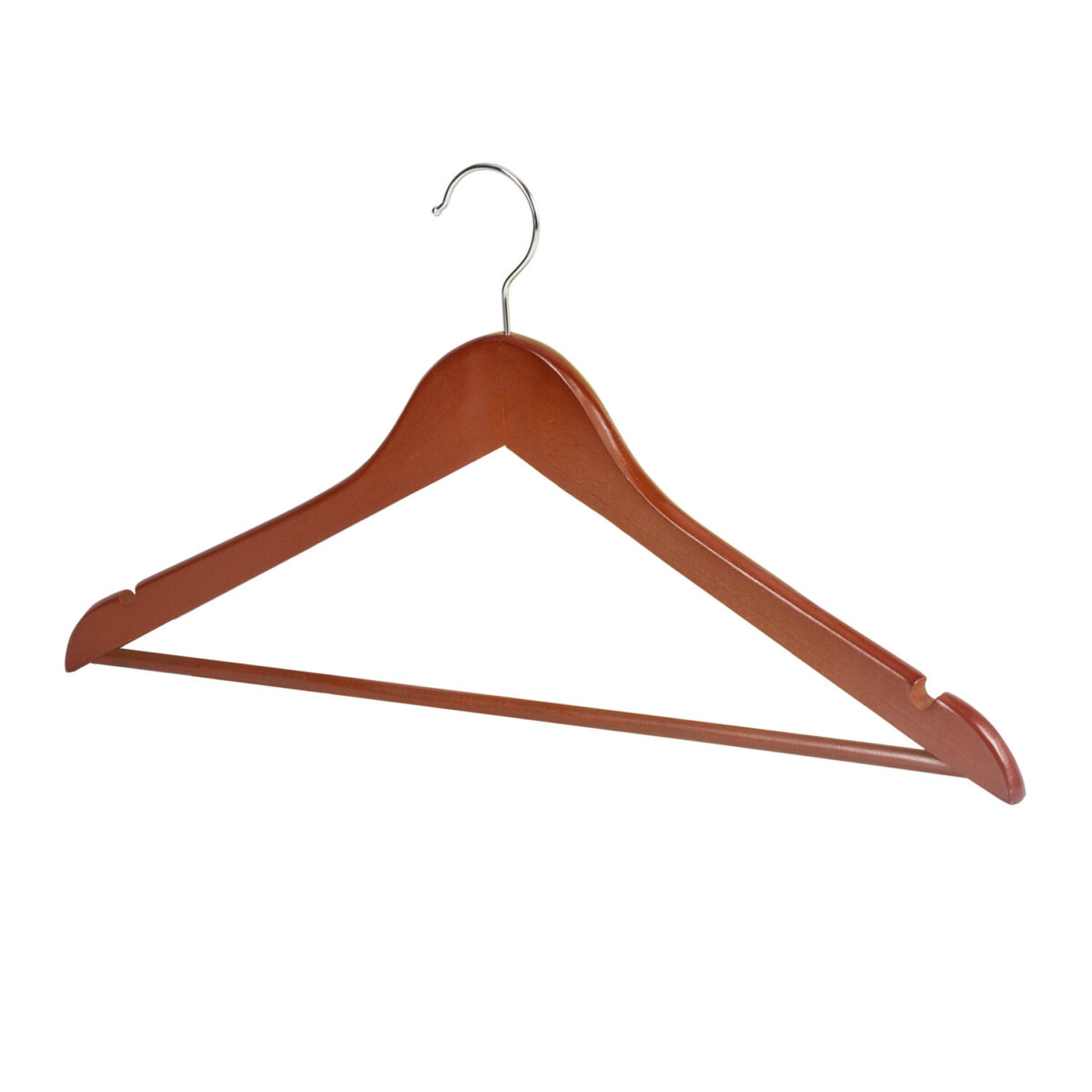 Вешалки-плечики, размер 48-50, КОМПЛЕКТ 5 шт., дерево, перекладина, цвет вишня, BRABIX "Стандарт", 601161 — изображение 7