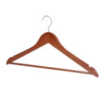 Вешалки-плечики, размер 48-50, КОМПЛЕКТ 5 шт., дерево, перекладина, цвет вишня, BRABIX "Стандарт", 601161 — изображение 7