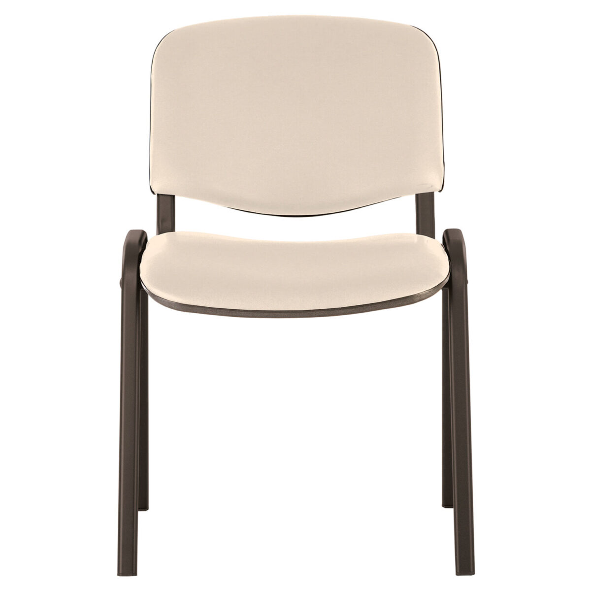 Стул для персонала и посетителей BRABIX "Iso CF-005", черный каркас, кожзам бежевый, 531978 — изображение 2