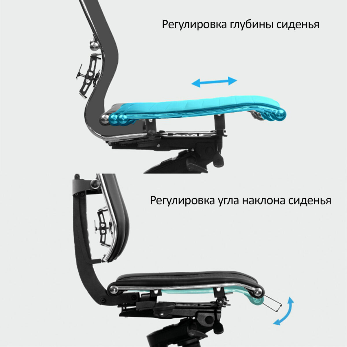 Кресло МЕТТА "YOGA" Y 4DT B2-14D, адаптивная спинка, 3D-подголовник, сверхпрочная сетка, черное — изображение 16