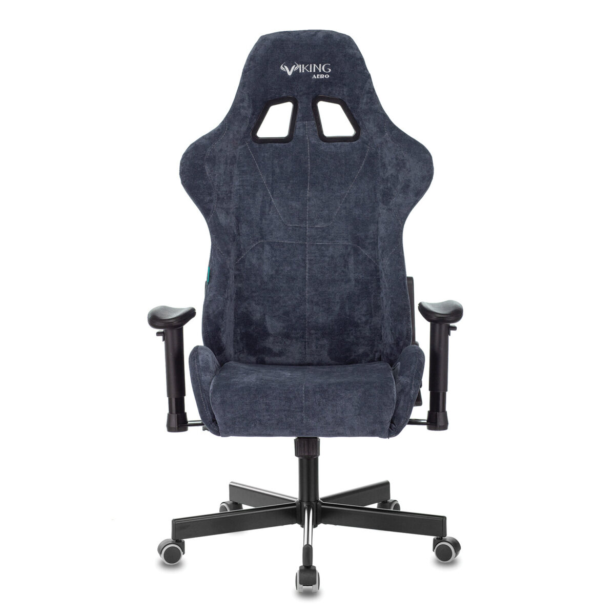 Кресло компьютерное Zombie VIKING KNIGHT, 2 подушки, ткань, синее, 1372993 — изображение 11