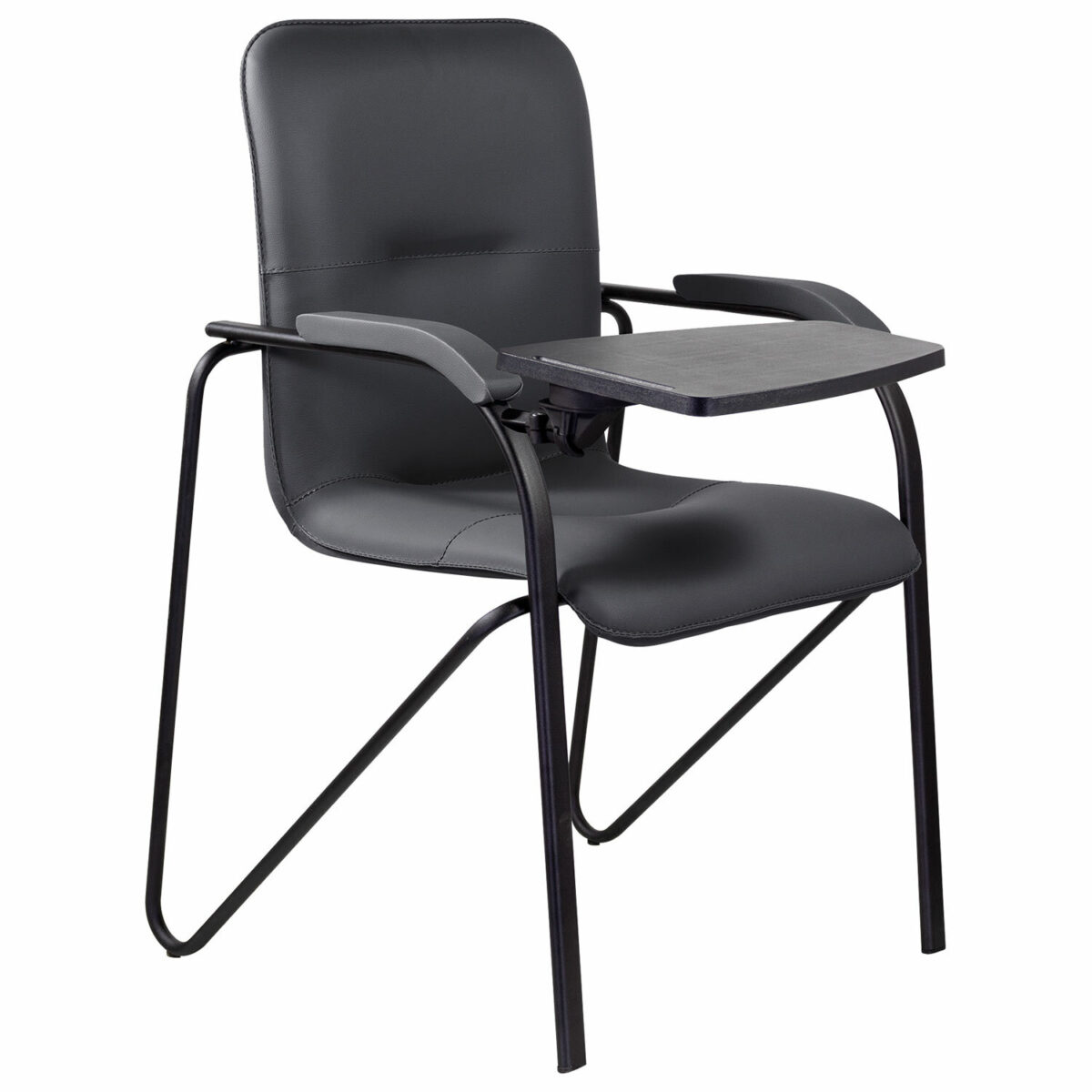 Кресло со столом BRABIX "Samba CF-108 BOX-2", черный каркас, кожзам черный, разобрано, 533217 — изображение 1