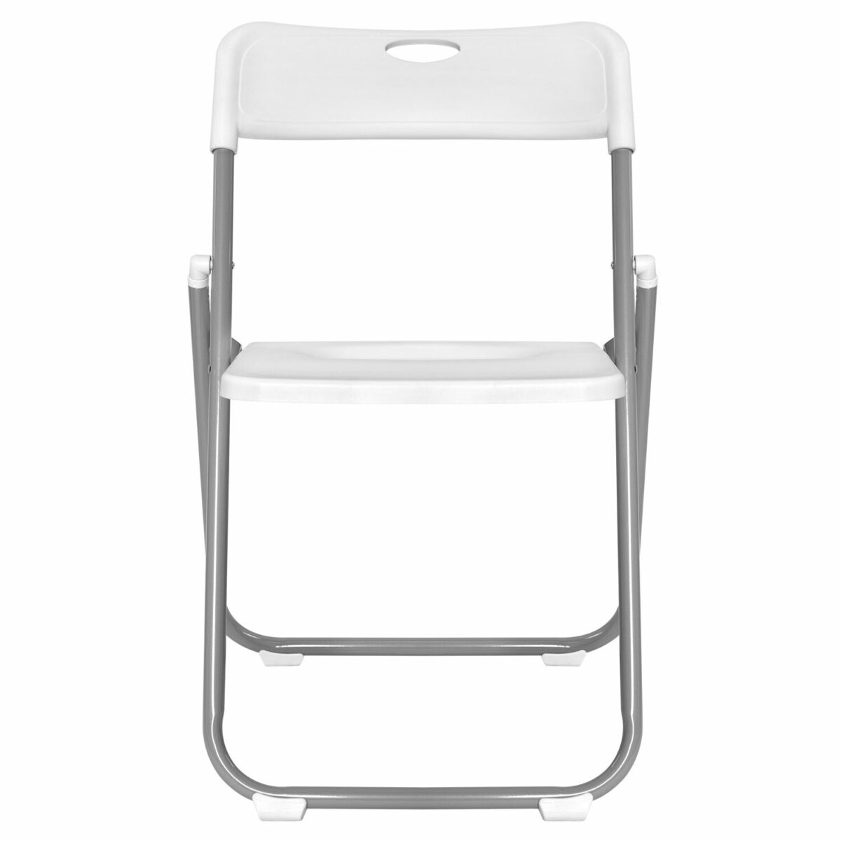 Стулья складные BRABIX "Golf Lite CF-017", КОМПЛЕКТ 4 шт., серебристый каркас, пластик, белый, 533035 — изображение 4