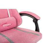 Кресло компьютерное BRABIX "Shooter GM-123", 2 подушки, ткань, розовое/серое, 533213 — изображение 11