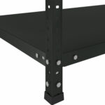 Стеллаж металлический BRABIX "ГРАФИТ MS KD-180/40-5", лофт, 1800х1000х400 мм, 5 полок, 291269, S240BR144593 — изображение 5