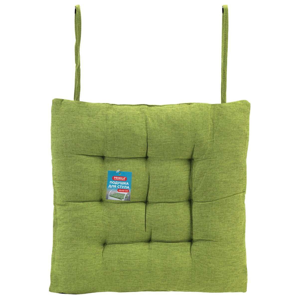 Подушка на стул "РОГОЖКА", 40x40 см, полиэстер, зеленая, PRIMILA (ПРИМИЛА) LUX, 700500 — изображение 2