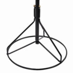 Вешалка-стойка "Ажур-2", 1,89 м, основание 46 см, 5 крючков, металл, черная — изображение 3