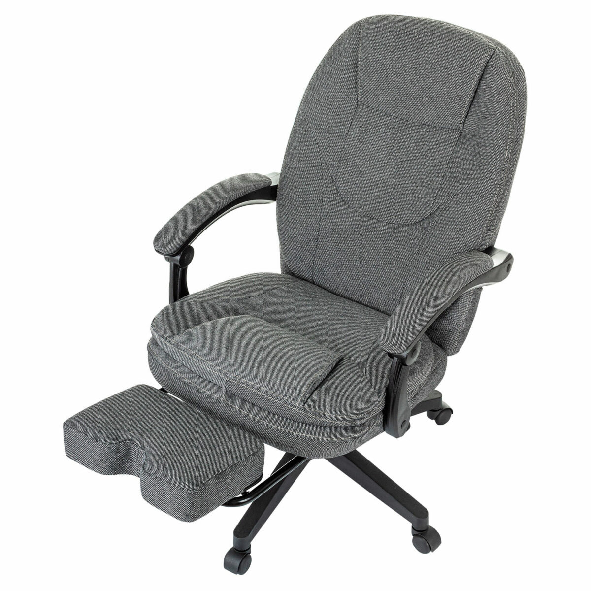 Кресло офисное CH-868MSG-BF, синхромеханизм, вибромодуль, подставка для ног, ткань, серое, 1998751 — изображение 10