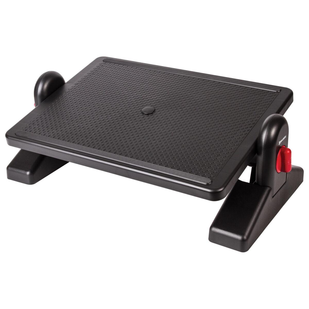 Подставка для ног BRAUBERG офисная, 41,5х30 см, с фиксаторами, черная, 531487 — изображение 1