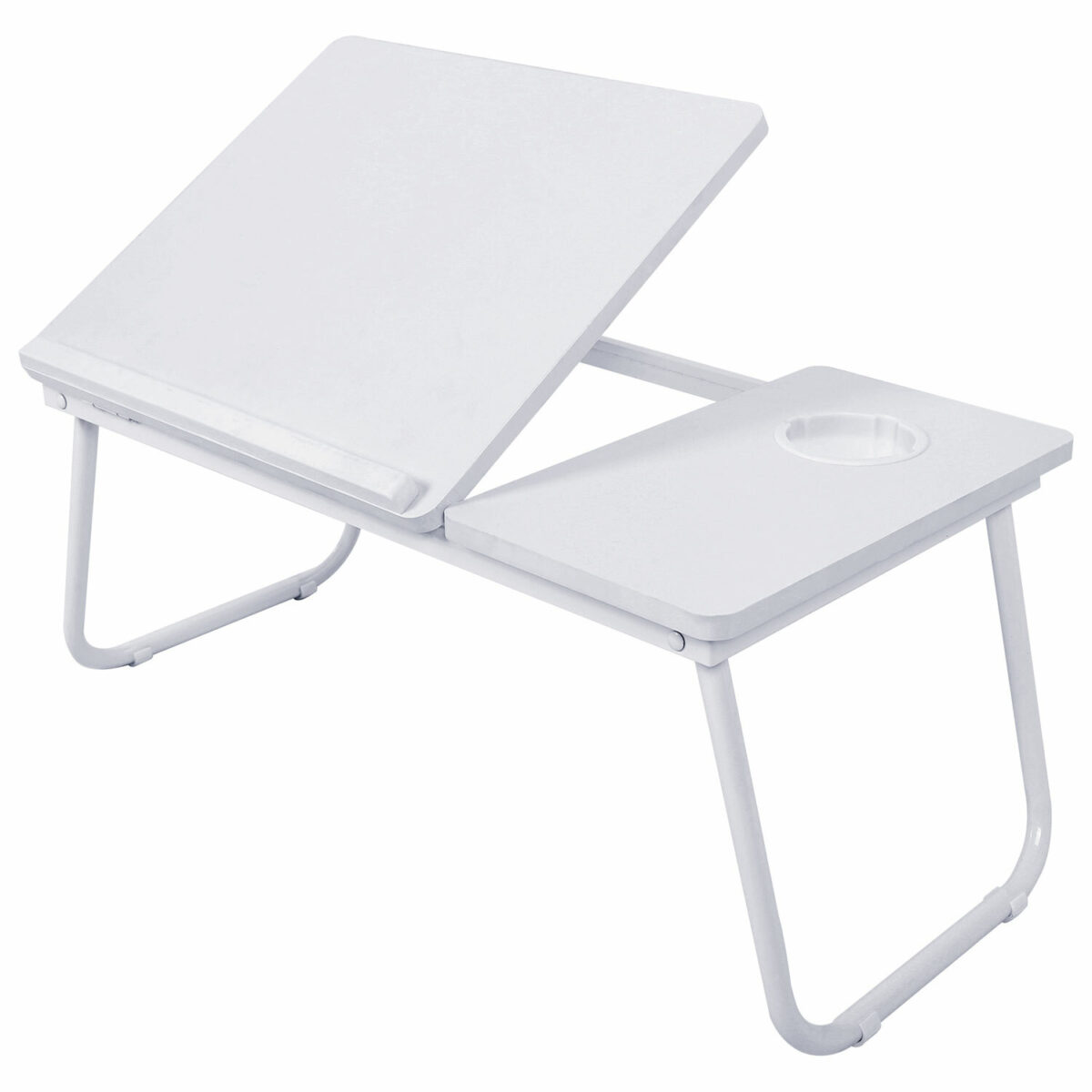 Столик складной для ноутбука/завтрака BRABIX BT-004 (560х320х270 мм), регулировка наклона, белый, 532906 — изображение 1