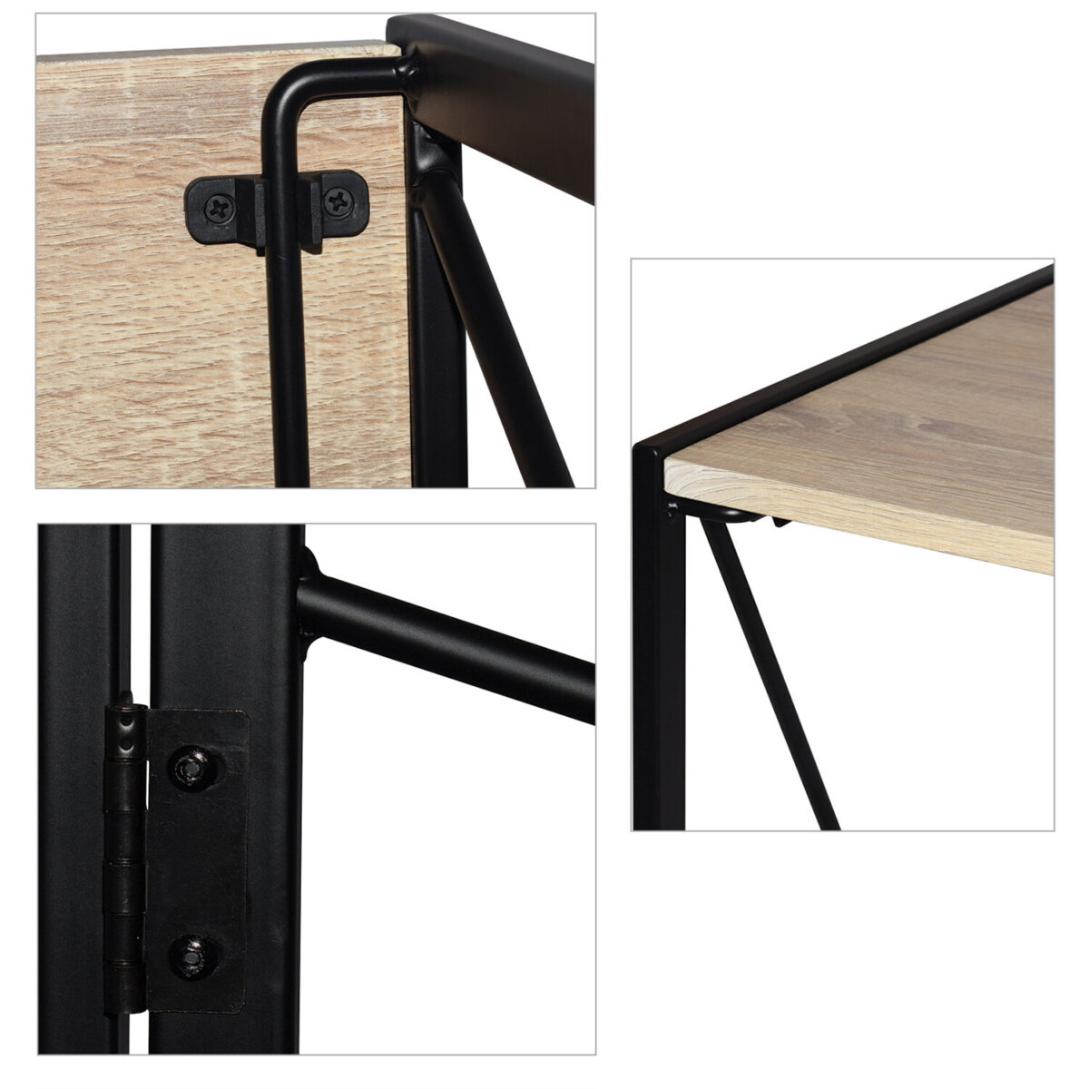 Стол на металлокаркасе BRABIX "LOFT CD-002", 1000х500х750 мм, складной, цвет дуб натуральный, 641214 — изображение 5