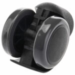 Колеса (ролики) для кресла, прорезиненные, КОМПЛЕКТ 5 шт., шток d 11 мм, черные, в пакете, WBZ (ВБЗ), 533083 — изображение 4