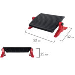 Подставка для ног BRAUBERG офисная, 45х32 см, регулируемые высота и угол наклона, черная, 531489 — изображение 5