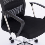 Кресло офисное BRABIX "Flight R EX-541", хром, ткань TW, сетка, черное, 532517 — изображение 5