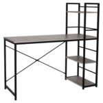 Стол на металлокаркасе BRABIX "LOFT CD-005", 1200х520х1200 мм, 3 полки, цвет дуб антик, 641222 — изображение 2