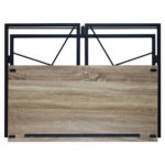 Стол на металлокаркасе BRABIX "LOFT CD-002", 1000х500х750 мм, складной, цвет дуб антик, 641213 — изображение 6