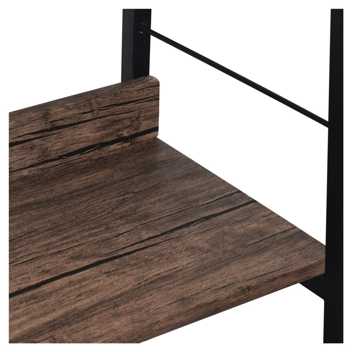 Стеллаж на металлокаркасе BRABIX "LOFT SH-003", 600х350х1500 мм, 5 полок, цвет морёный дуб, 641234 — изображение 7