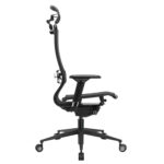 Кресло офисное МЕТТА "SAMURAI" Black Edition, сверхпрочная сетка, регулируемое, черное — изображение 4