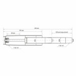 Газлифт прочный BRABIX HD-100 короткий, черный, в открытом виде 346 мм, d 50 мм, класс 4, 533075 — изображение 4