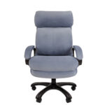 Кресло офисное Chairman СН 505, НАГРУЗКА до 150 кг, велюр, голубое, 7127989 — изображение 4