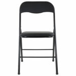 Стул складной BRABIX "Golf CF-007", черный каркас, кожзам черный, 531565 — изображение 4