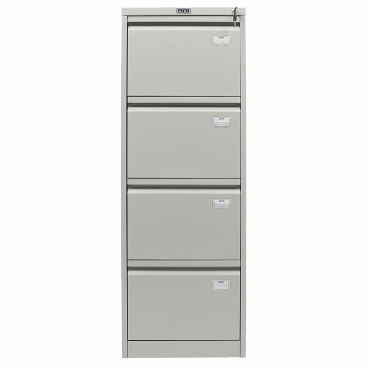 Шкаф картотечный ПРАКТИК "AFC-04", 1320х470х646 мм, 4 ящика, для 220 подвесных папок, формат папок Foolscap или A4 (БЕЗ ПАПОК) — изображение 3