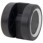 Колеса (ролики) BRABIX для кресла, прорезиненные, ХРОМ, d 60 мм, КОМПЛЕКТ 5 шт., шток d 11 мм, черные, короб, 533089 — изображение 5