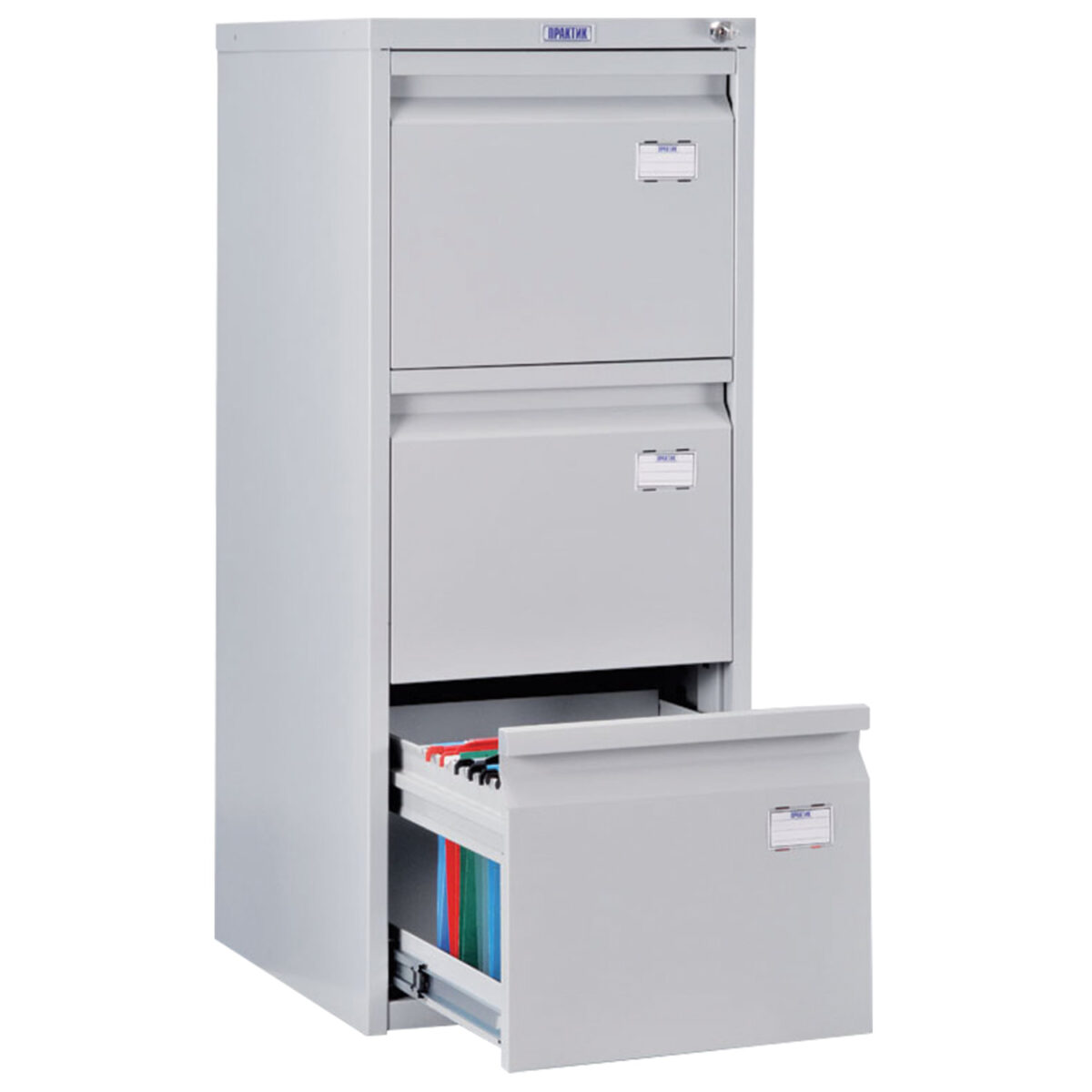 c64b9058ac583afd255a074ac948f6f2_xl Шкаф картотечный ПРАКТИК "A-43", 995х408х485 мм, 3 ящика для 126 подвесных папок, формат папок A4 (БЕЗ ПАПОК) — изображение 1