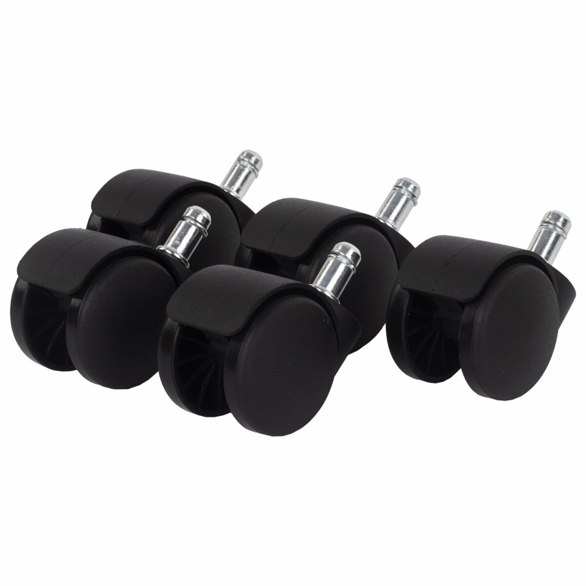 Колеса (ролики) для кресла, пластиковые, КОМПЛЕКТ 5 шт., шток d 11 мм, черные, в пакете, WBZ (ВБЗ), 533082 — изображение 6
