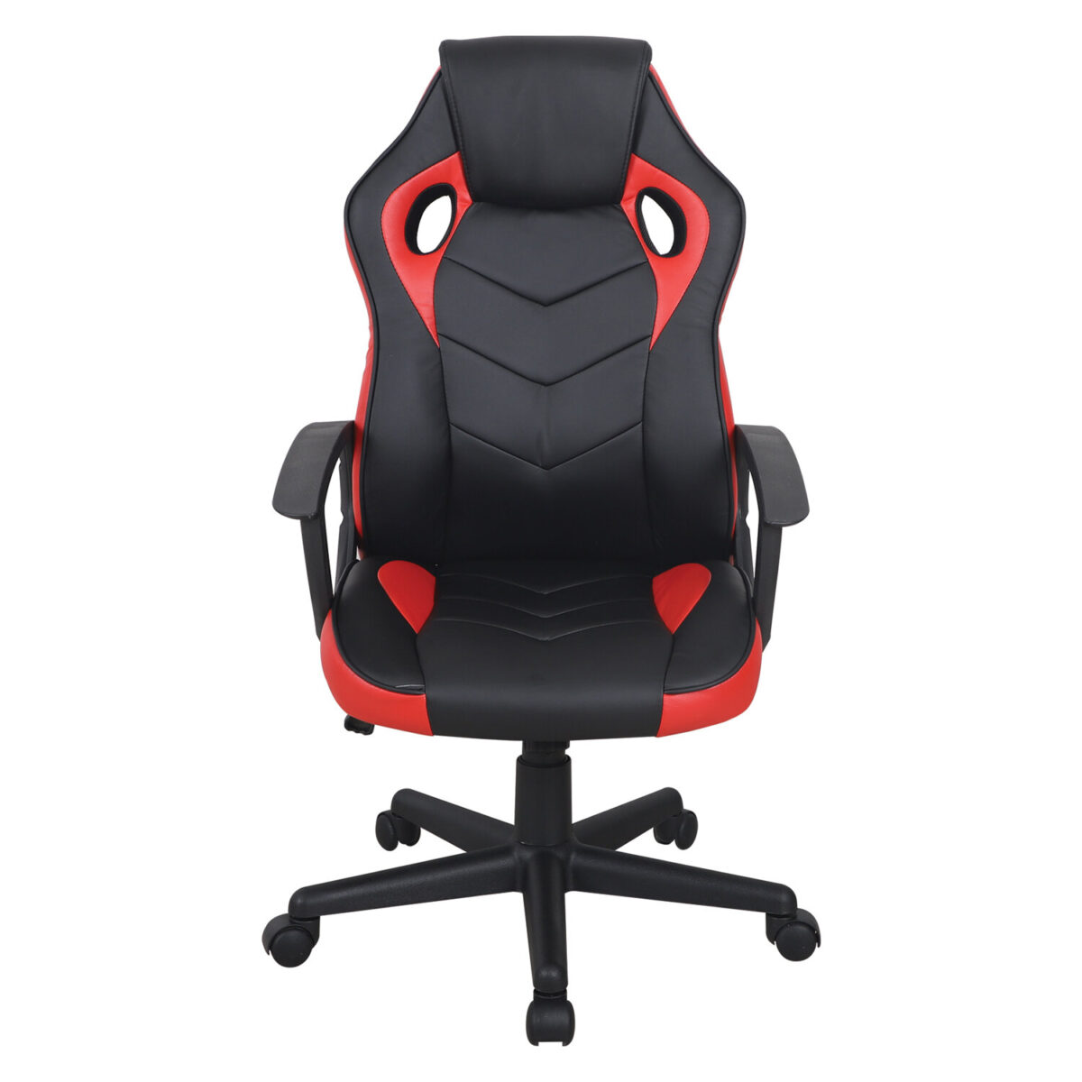 Кресло компьютерное BRABIX "Fighter GM-008", экокожа, черное/красное, 532506 — изображение 5