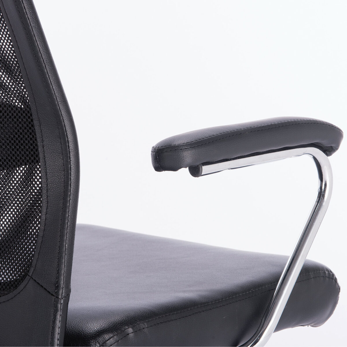 Кресло офисное BRABIX "Flight EX-540", хром, экокожа, сетка, черное, 531850 — изображение 7