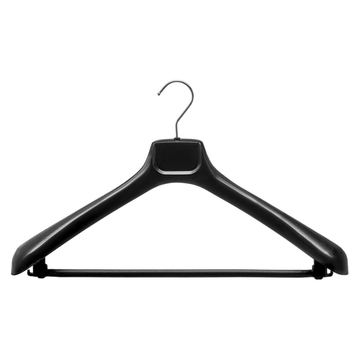 Вешалка-плечики, размер 48-50, пластик, анатомическая, перекладина, крючки для бретелей, черный, С024/С044 — изображение 5