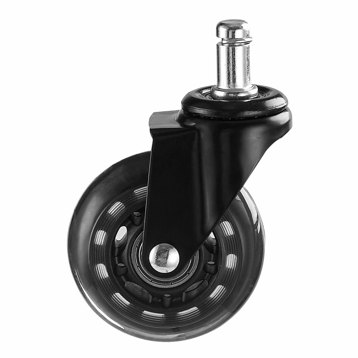 Колеса (ролики) BRABIX для кресла мягкие, резиновые, d 64 мм, КОМПЛЕКТ 5 шт., шток d 11 мм, в коробе, 533087 — изображение 5