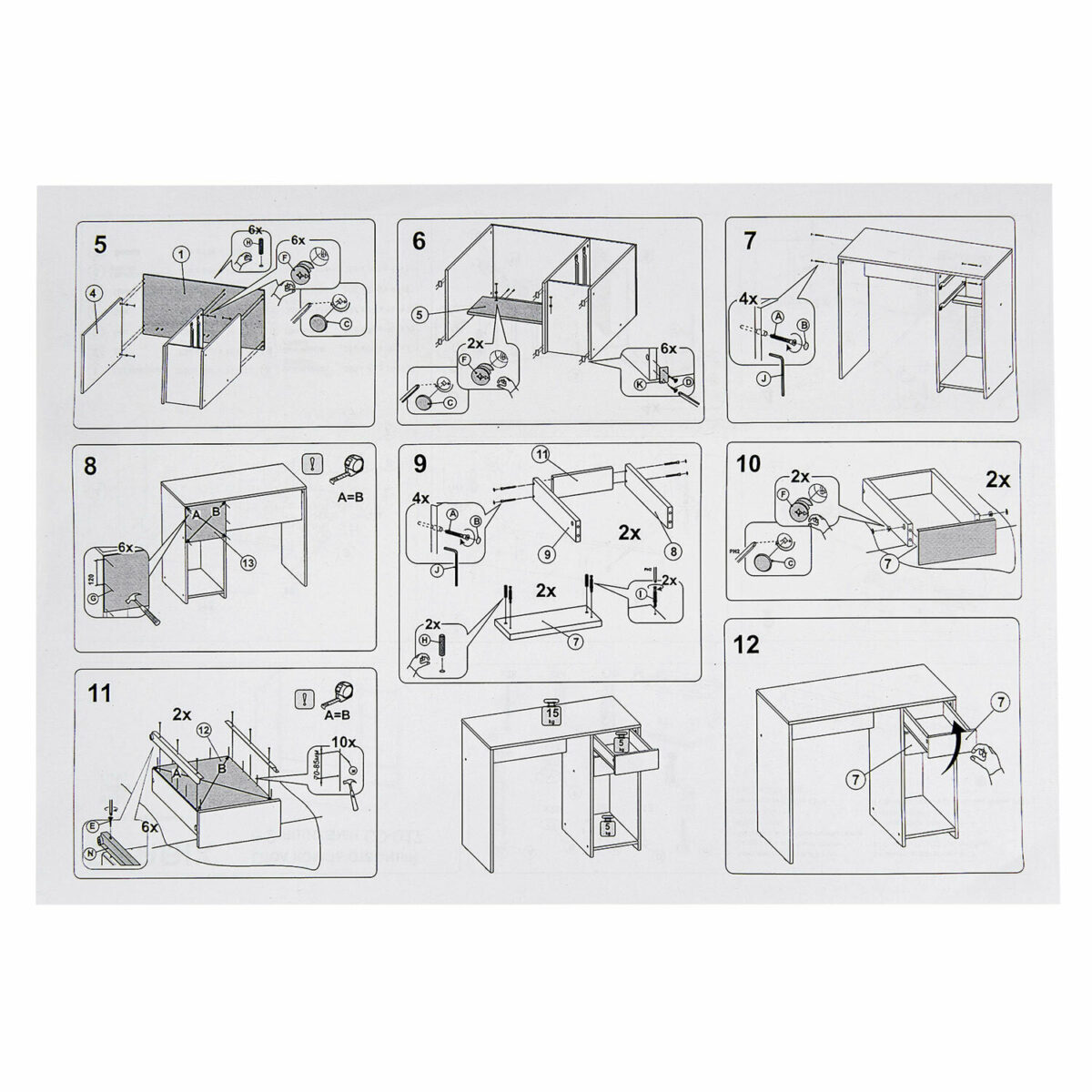 Стол письменный/компьютерный BRABIX "Scandi CD-017", 900х450х750 мм, 2 ящика, венге, 641896, ЦБ013706-3 — изображение 19
