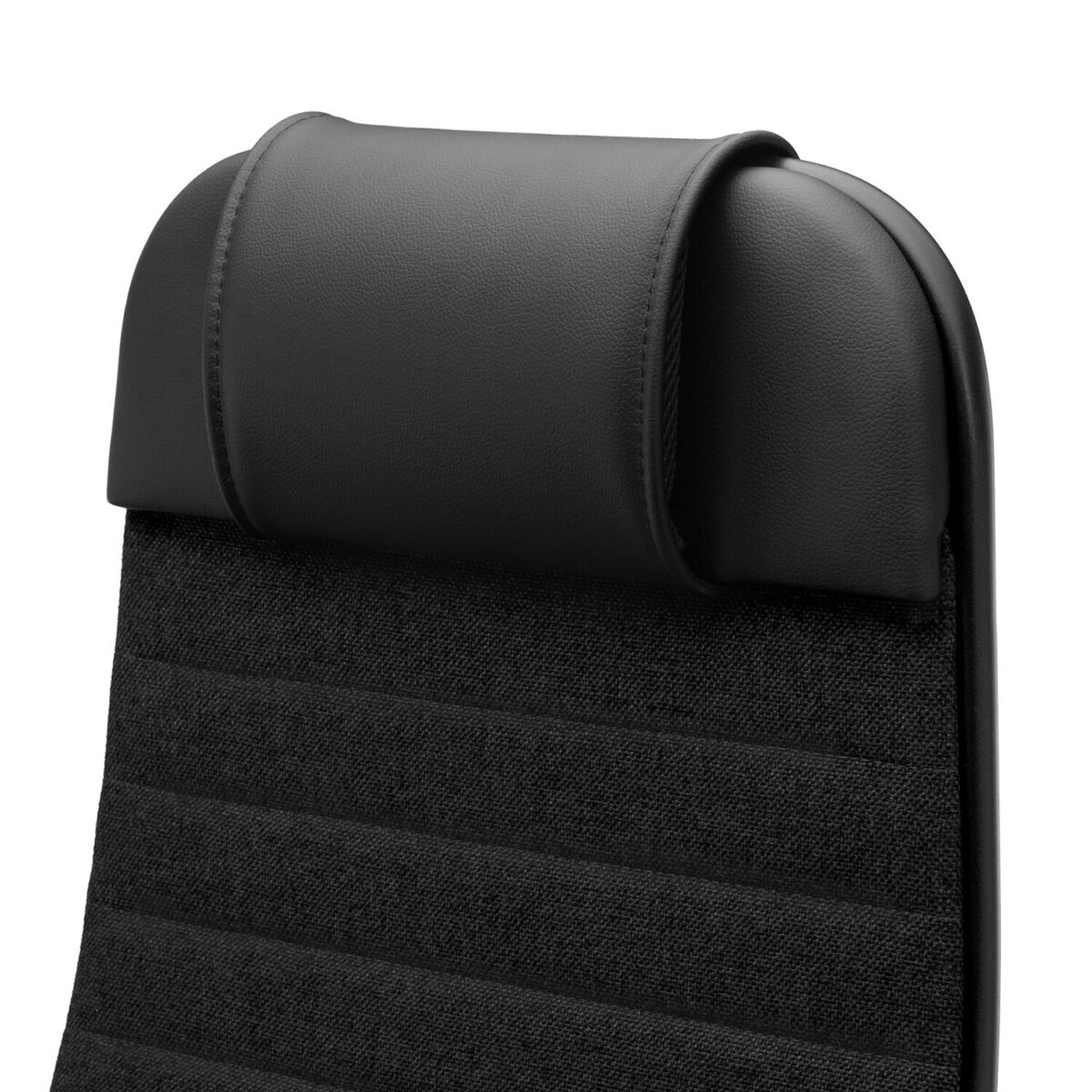 Кресло офисное МЕТТА "К-27" хром, ткань, сиденье и спинка мягкие, черное — изображение 13