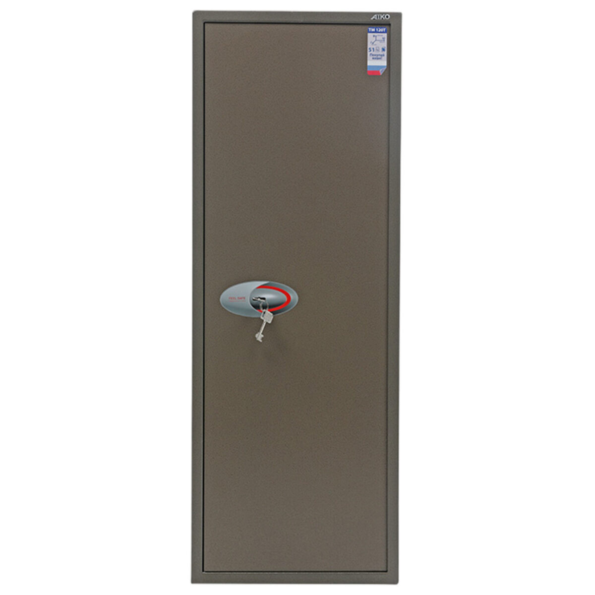 Сейф AIKO "ТМ-120Т", 1200х440х355 мм, 51 кг, ключевой замок, трейзер, 2 полки — изображение 2