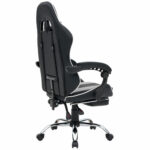 Кресло компьютерное CROMEX (КРОМЕКС) "Wave GM-145", вибромассаж, подножка, подушки, экокожа, черное/серое, 532956 — изображение 2