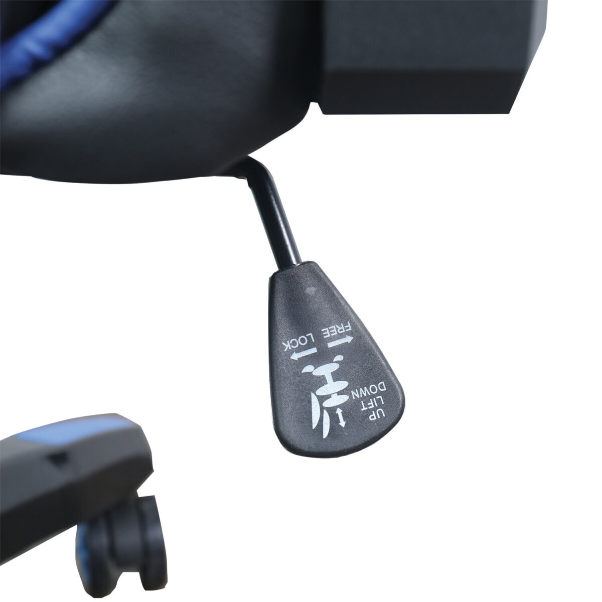 Кресло компьютерное BRABIX "GT Carbon GM-120", две подушки, экокожа, черное/синее, 531930 — изображение 15