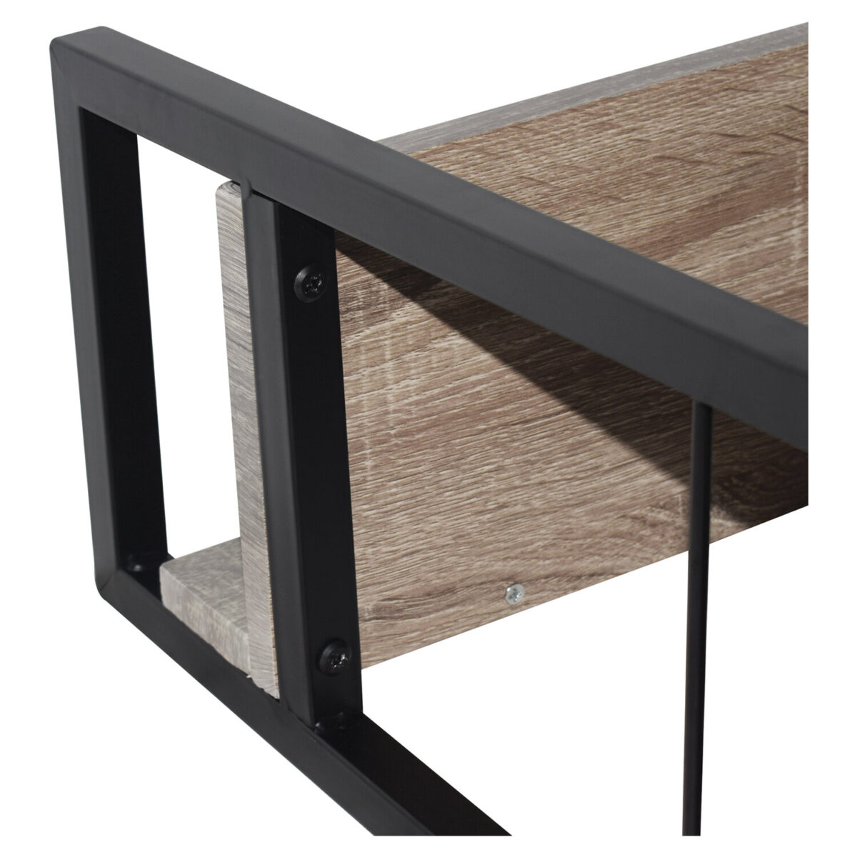 Стеллаж на металлокаркасе BRABIX "LOFT SH-003", 600х350х1500 мм, 5 полок, цвет дуб антик, 641235 — изображение 11