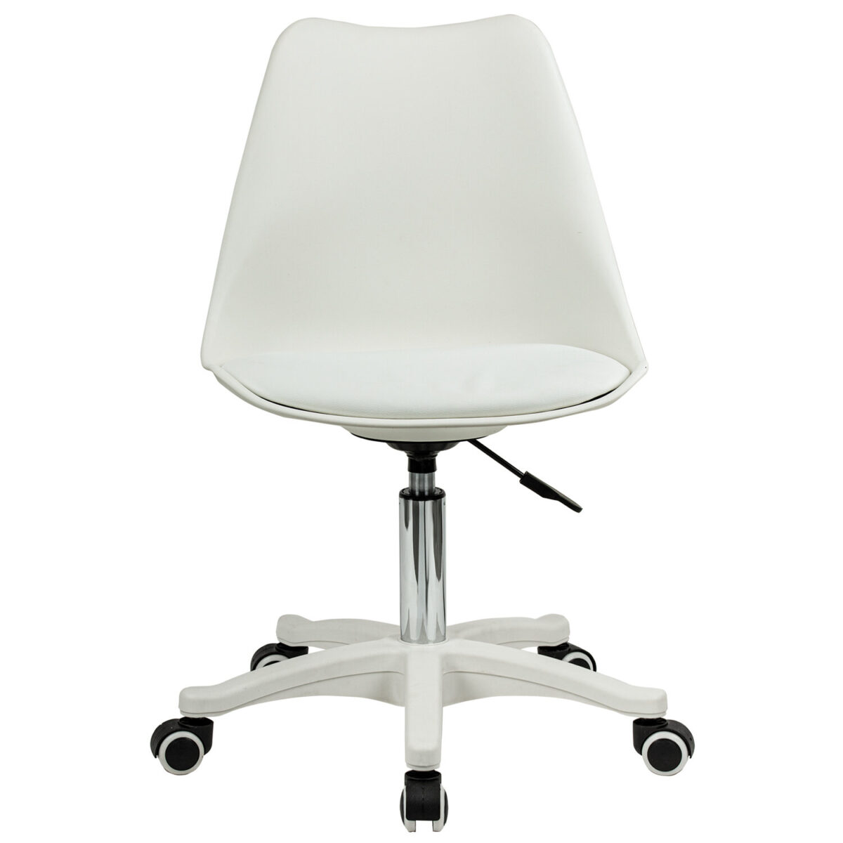 Кресло стул BRABIX "Eames MG-310 PL", пластик белый, экокожа белая, 532926 — изображение 2