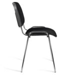 Стул STAFF "Iso Lite CF-008", хром, кожзам черный (Z-11), 532567 — изображение 2