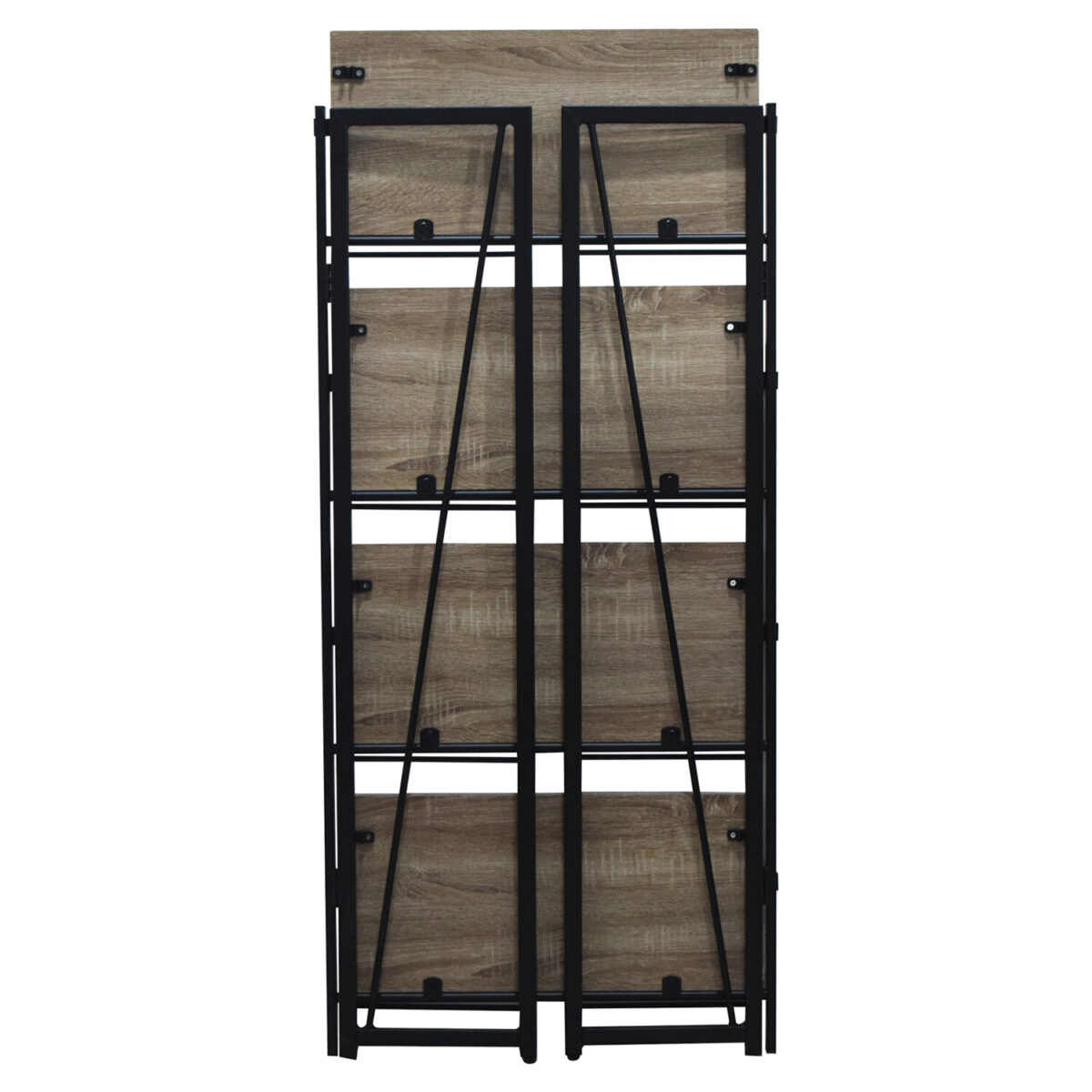 Стеллаж на металлокаркасе BRABIX "LOFT SH-001", 600х300х1250 мм, складной, цвет дуб антик, 641229 — изображение 12