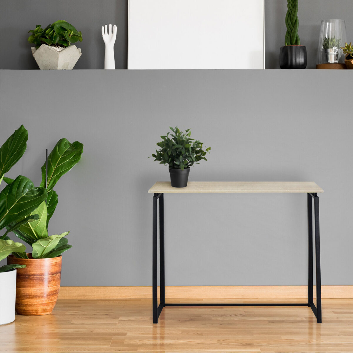 Стол на металлокаркасе BRABIX "LOFT CD-001", 800х440х740 мм, складной, цвет дуб натуральный, 641211 — изображение 14